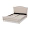 Baxton Studio Felisa Beige Upholstered and Button Tufted King Size Platform Bed 156-9507 - alternate 3